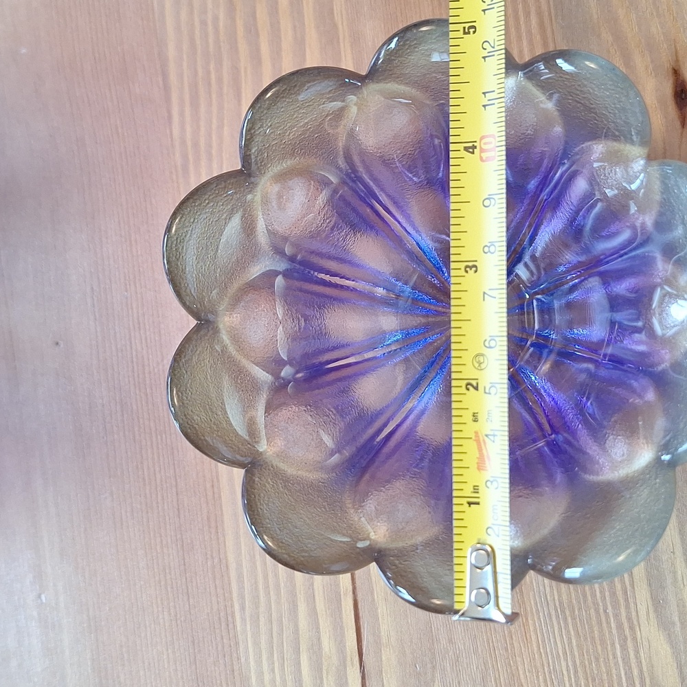 #AEF 3 Piece of Walther Glas Marrakech petal bowls And Plate gold and purple - Picture 8 of 16